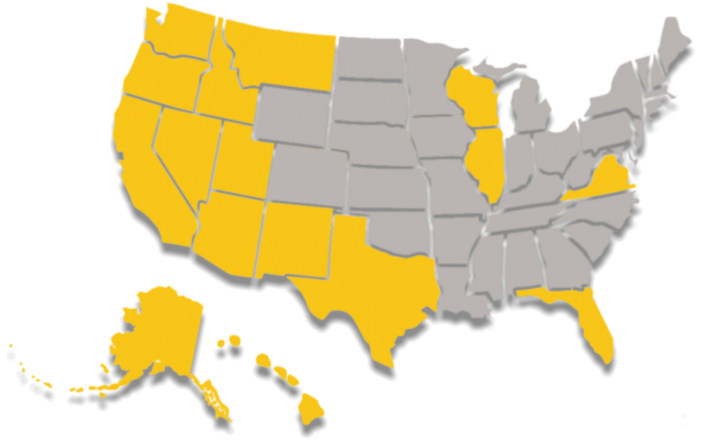 USA Linconl Heritage Map